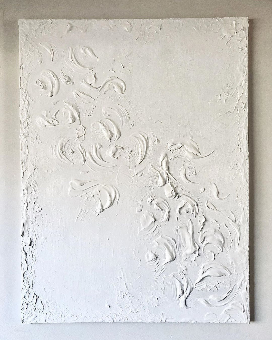 White Textured Wall Art