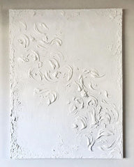 White Textured Wall Art